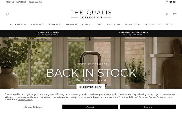 The Qualis Collection storefront