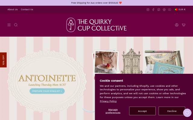 The Quirky Cup Collective storefront