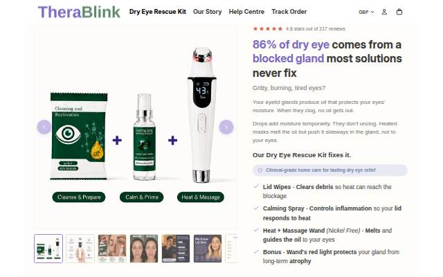 TheraBlink storefront