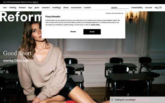 Sustainable Women's Clothing and Accessories storefront