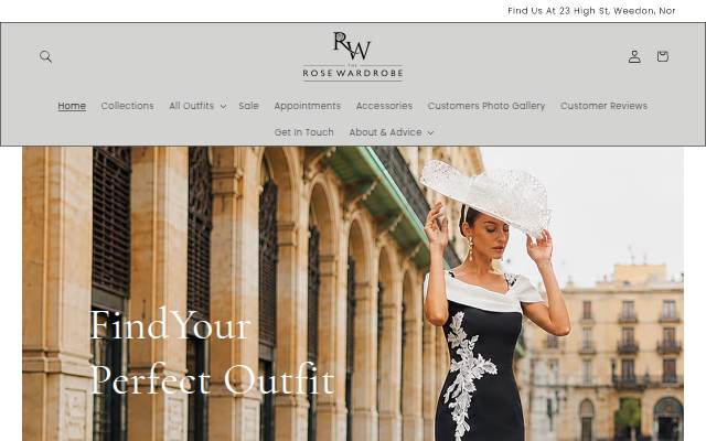 The Rose Wardrobe storefront