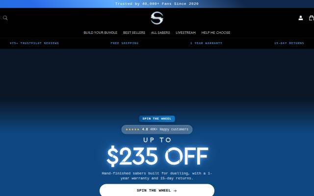 TheSaberCompany storefront