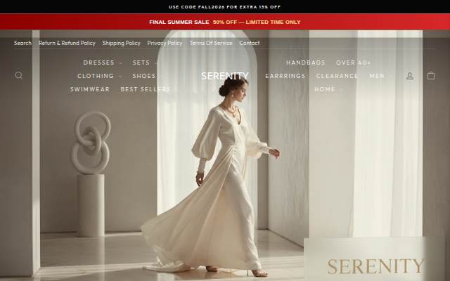 Serenity storefront
