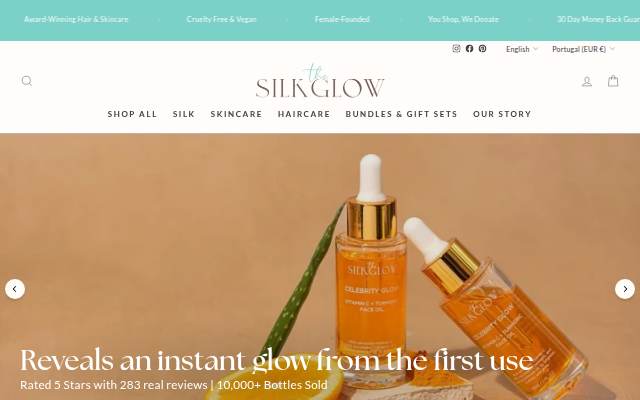 The Silk Glow storefront