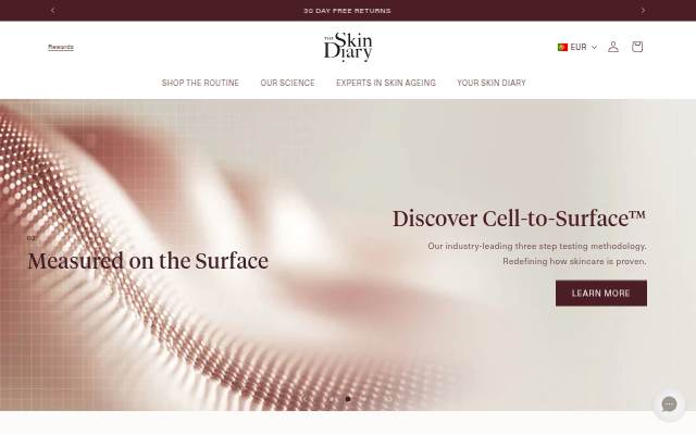 The Skin Diary storefront