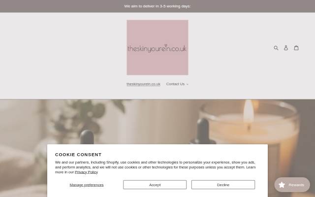 theskinyourein.co.uk storefront