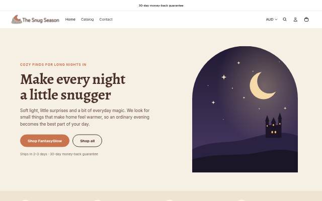 Startseite von TheSnugSeason