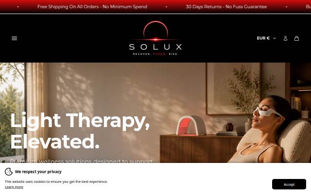 Solux storefront