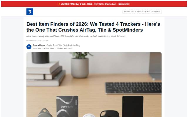 Startseite von Tech Addiction Blog