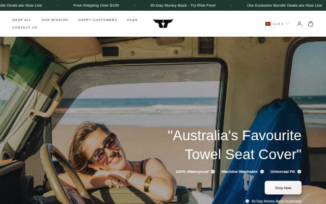 The Tuff Towel storefront