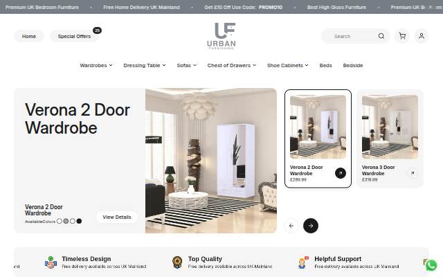 The Urban Furnishing storefront