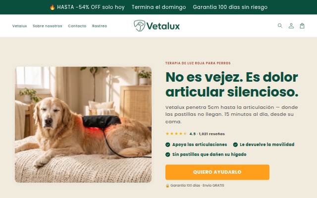 Vetalux storefront