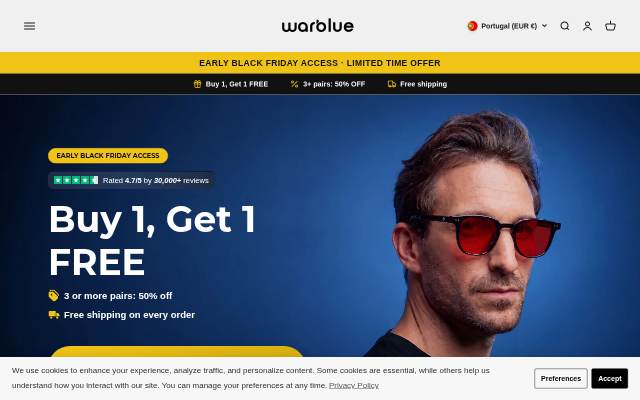 Startseite von Warblue