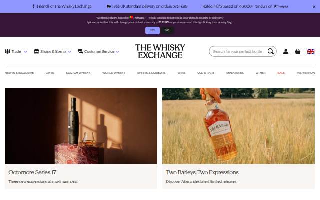 The Whisky Exchange : Buy Whisky Online storefront