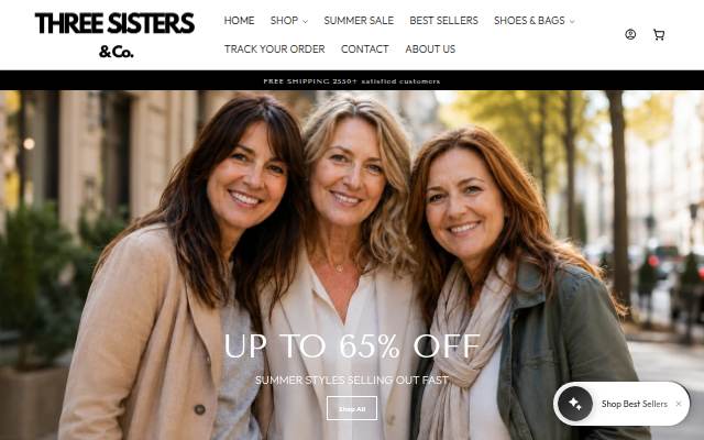 Three Sisters Boutique storefront