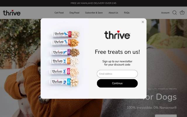 Thrive storefront