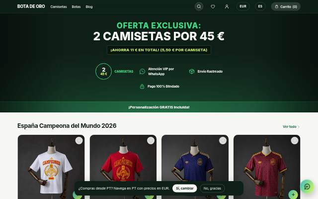 Bota de Oro storefront