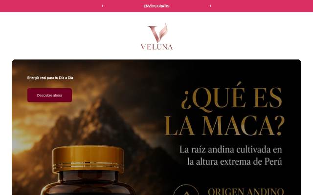 Startseite von Luvena