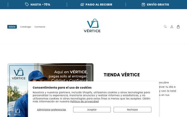 Montra da Tienda Vértice