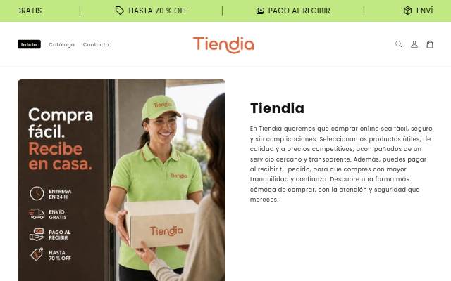 Tiendia storefront