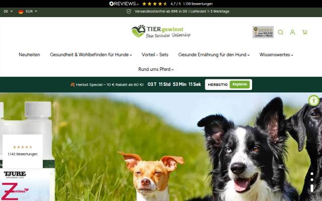 Tiergewinnt storefront