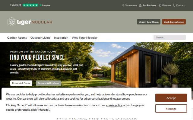 Startseite von Tiger Modular