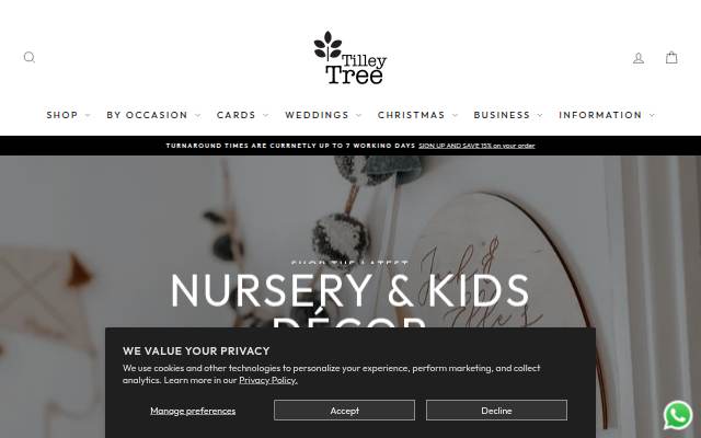 TilleyTree storefront