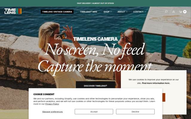 Startseite von TIMELENS US