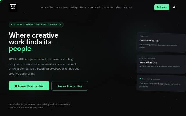 Startseite von TIMETORIOT