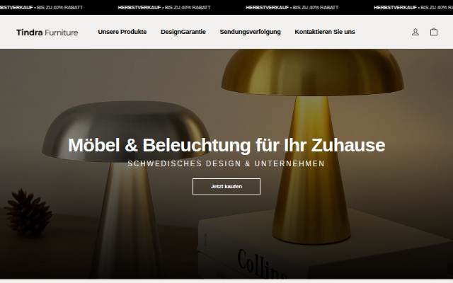 Startseite von TindraFurniture