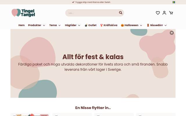 Tingeltangel.se storefront