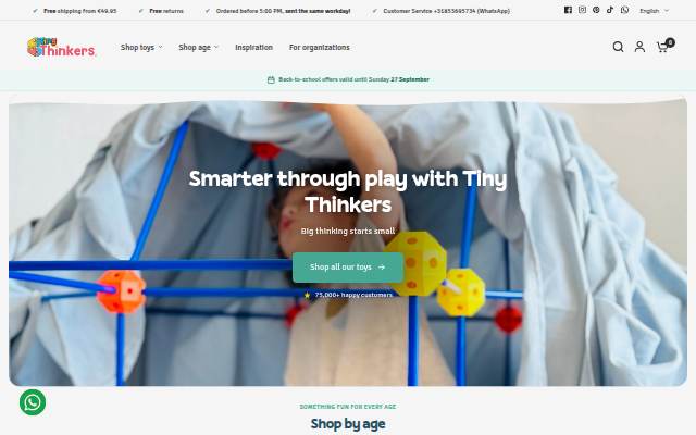 Tiny Thinkers storefront
