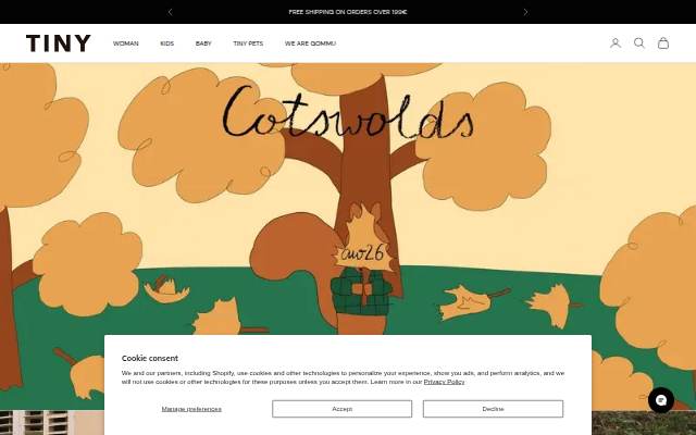 Startseite von TINYCOTTONS