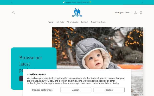 tinystep-store.myshopify.com storefront