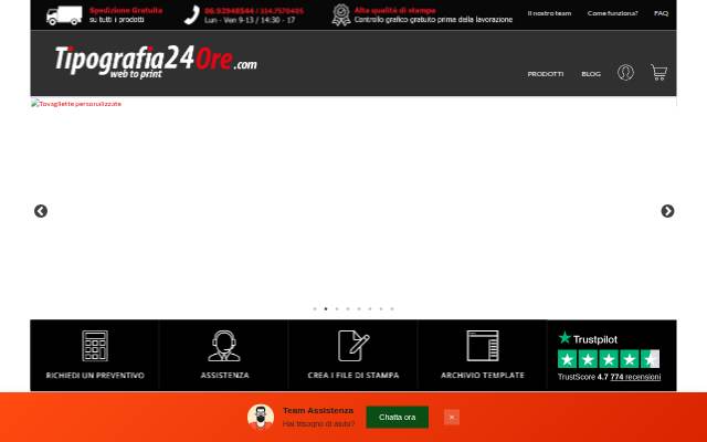 Tipografia24ore - La Tua Tipografia Online storefront