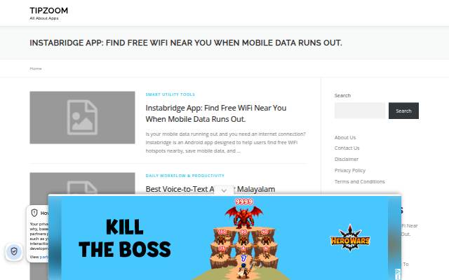 Tipzoom storefront