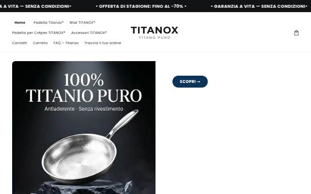 Titanoxufficiale storefront