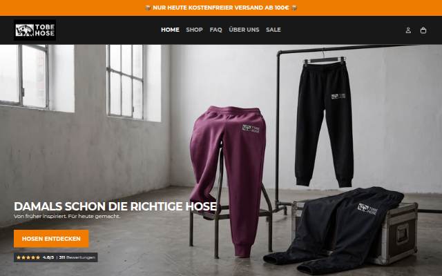 Tobe Hose Studio storefront