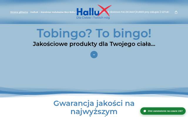 Tobingo storefront
