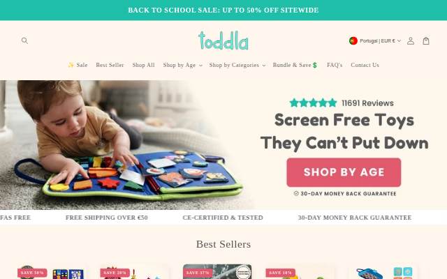 toddla storefront
