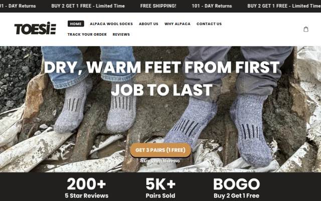 Toesie storefront