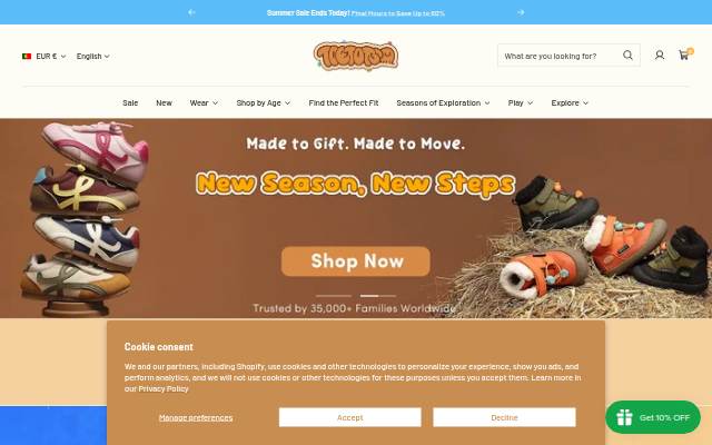 TOETOTS storefront