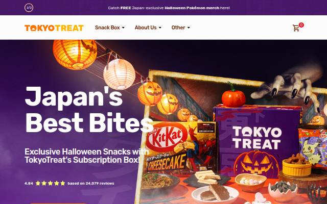 Montra da TokyoTreat: Japanese Candy &amp; Snacks Subscription Boxes