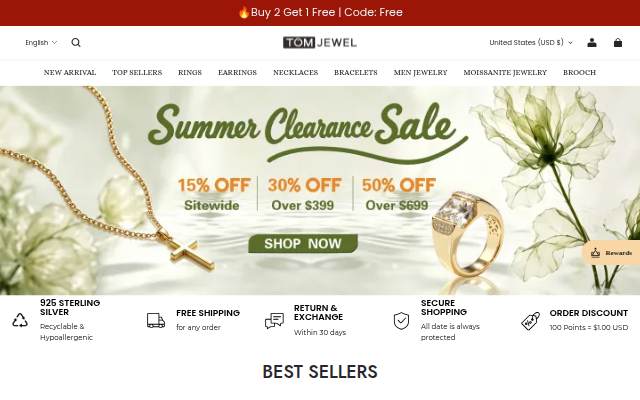 TomJewel storefront