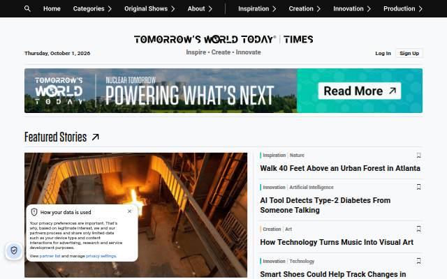Tomorrow's World Today® storefront