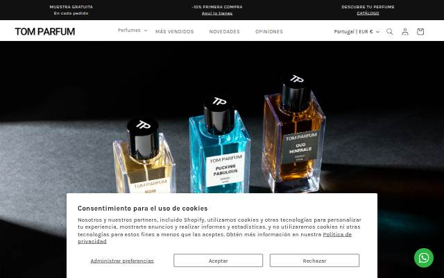 Tom Parfum storefront