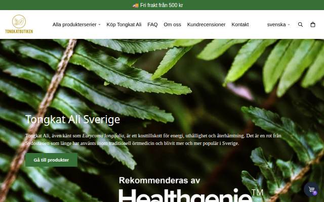 Tongkat Ali, kosttillskott för ökad energi storefront