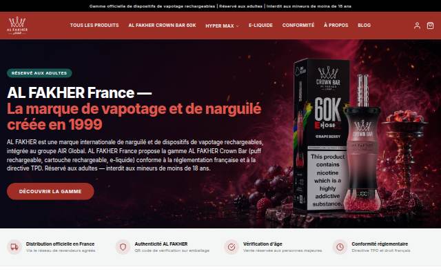 AL FAKHER France storefront