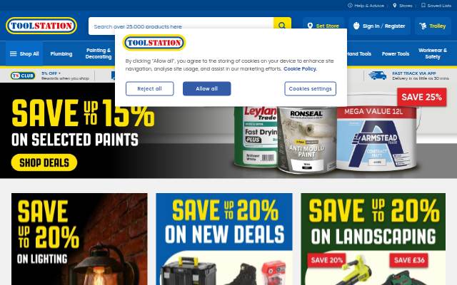 Toolstation storefront