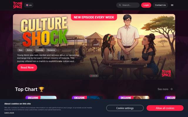 ToonSpace storefront